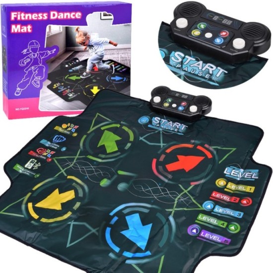JOKO Veľká Elektronická Tanečná Podložka pre deti Dance na batérie s Bluetooth MP3