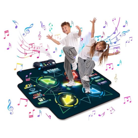 JOKO Veľká Elektronická Tanečná Podložka pre deti Dance na batérie s Bluetooth MP3