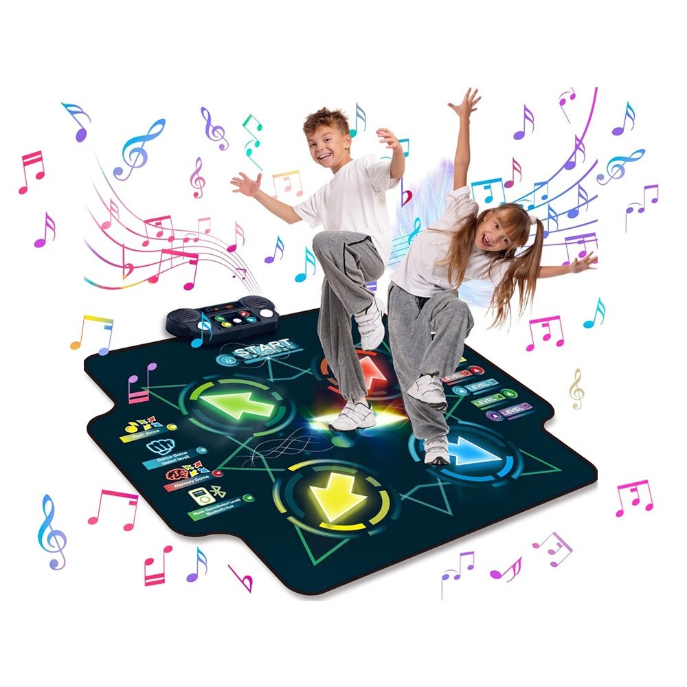 JOKO Veľká Elektronická Tanečná Podložka pre deti Dance na batérie s Bluetooth MP3
