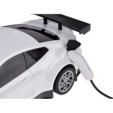 JOKO RC Elektrické Pretekárske auto s Nabíjacou stanicou na diaľkové ovládanie + svetlo + hudba, biele