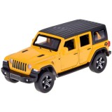 JOKO Kovové Auto Terénny Jeep Off-road s Karavanom + svetlo a zvuk, žlté