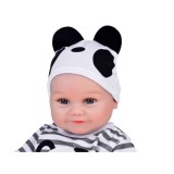 JOKO Mäkká Bábika Chlapček 45cm v Kostýme Pandy + magnetický cumeľ, fľaša a plienka