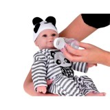JOKO Mäkká Bábika Chlapček 45cm v Kostýme Pandy + magnetický cumeľ, fľaša a plienka