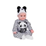 JOKO Mäkká Bábika Chlapček 45cm v Kostýme Pandy + magnetický cumeľ, fľaša a plienka