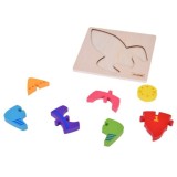 JOKO Montessori Senzorické Drevené 3D Puzzle Vesmírna Raketa