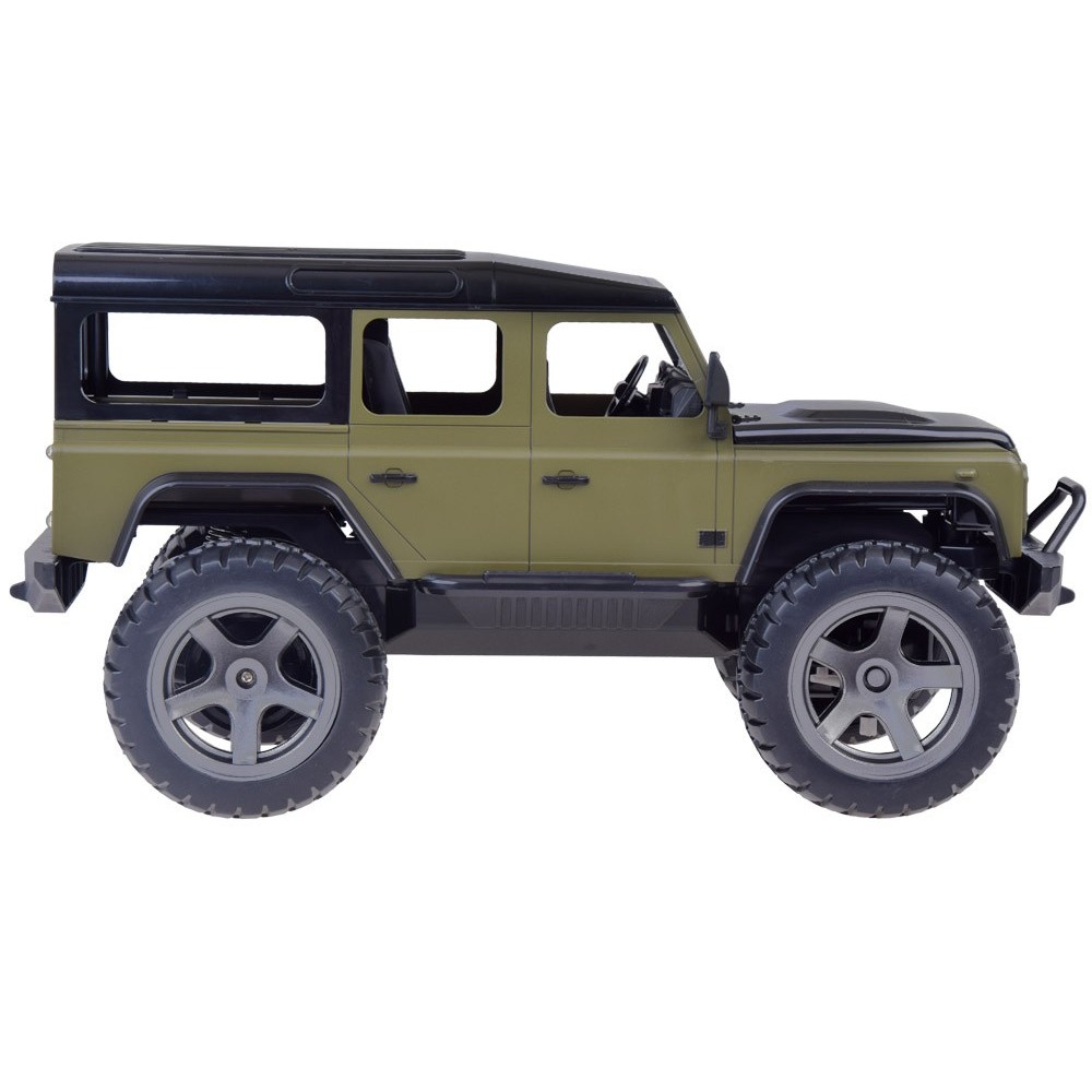 JOKO RC Auto Land Rover Defender 110 s LED svetlom 34cm, na diaľkové ovládanie, zelené