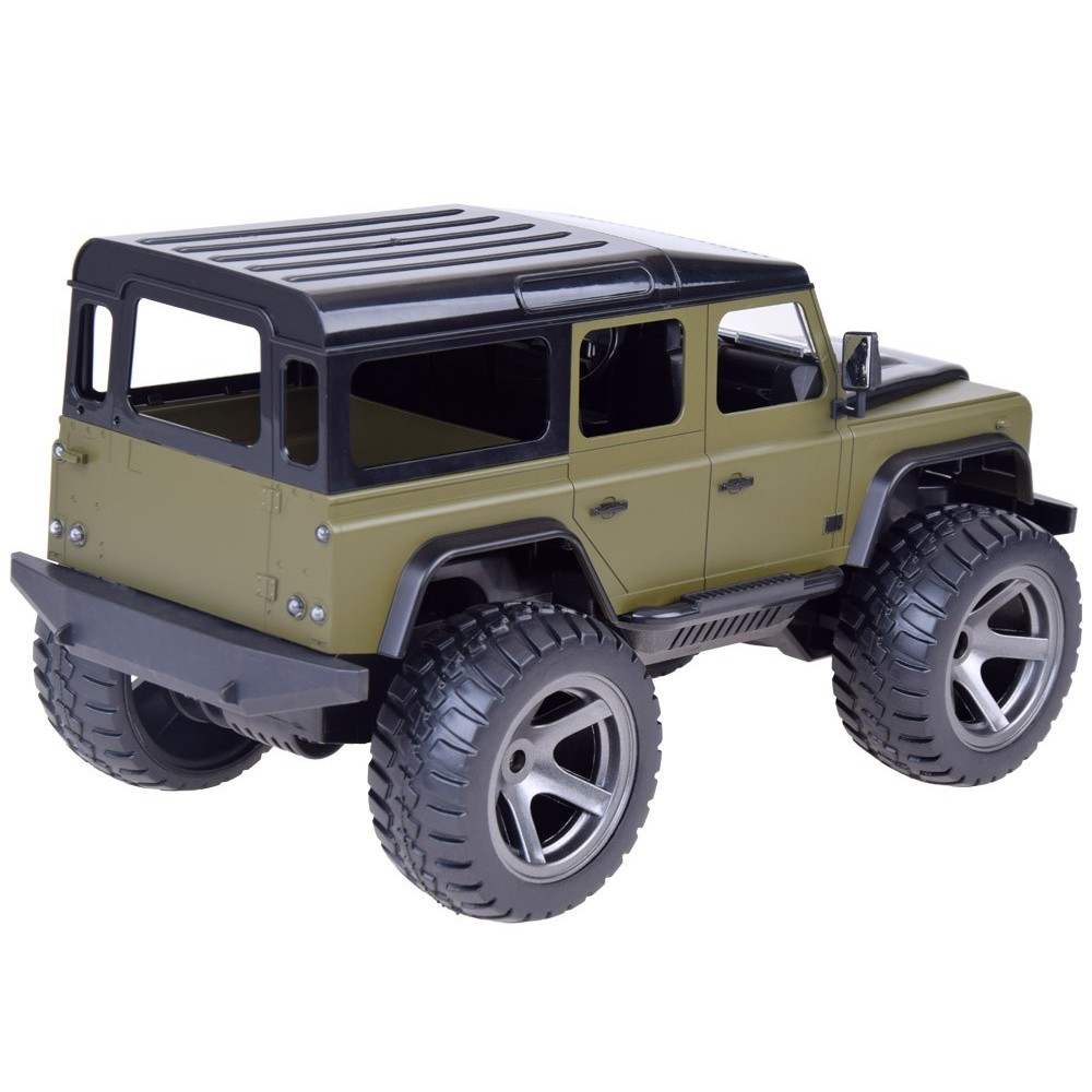 JOKO RC Auto Land Rover Defender 110 s LED svetlom 34cm, na diaľkové ovládanie, zelené
