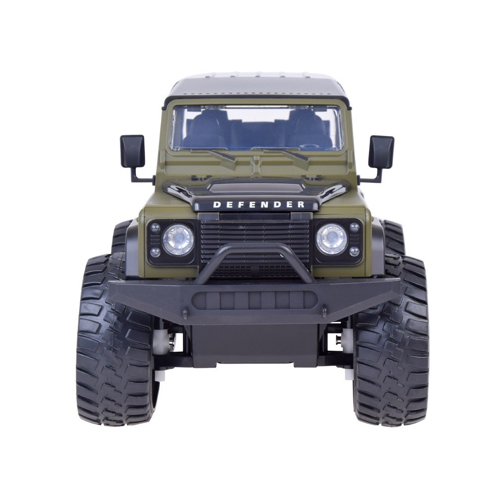 JOKO RC Auto Land Rover Defender 110 s LED svetlom 34cm, na diaľkové ovládanie, zelené