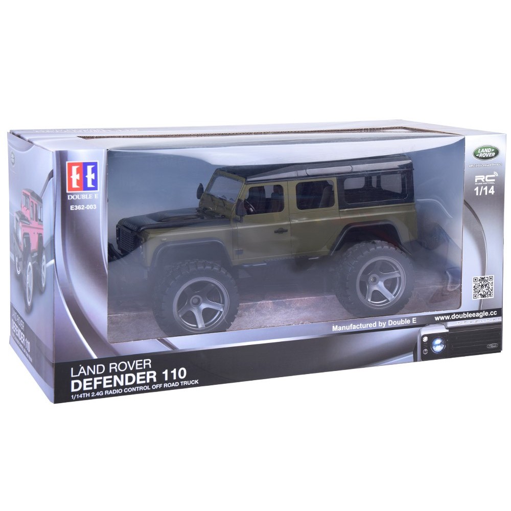 JOKO RC Auto Land Rover Defender 110 s LED svetlom 34cm, na diaľkové ovládanie, zelené