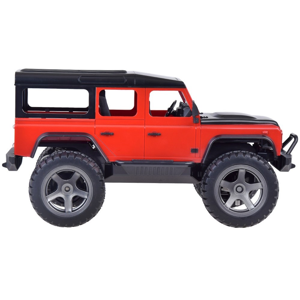 JOKO RC Auto Land Rover Defender 110 s LED svetlom 34cm, na diaľkové ovládanie, červené
