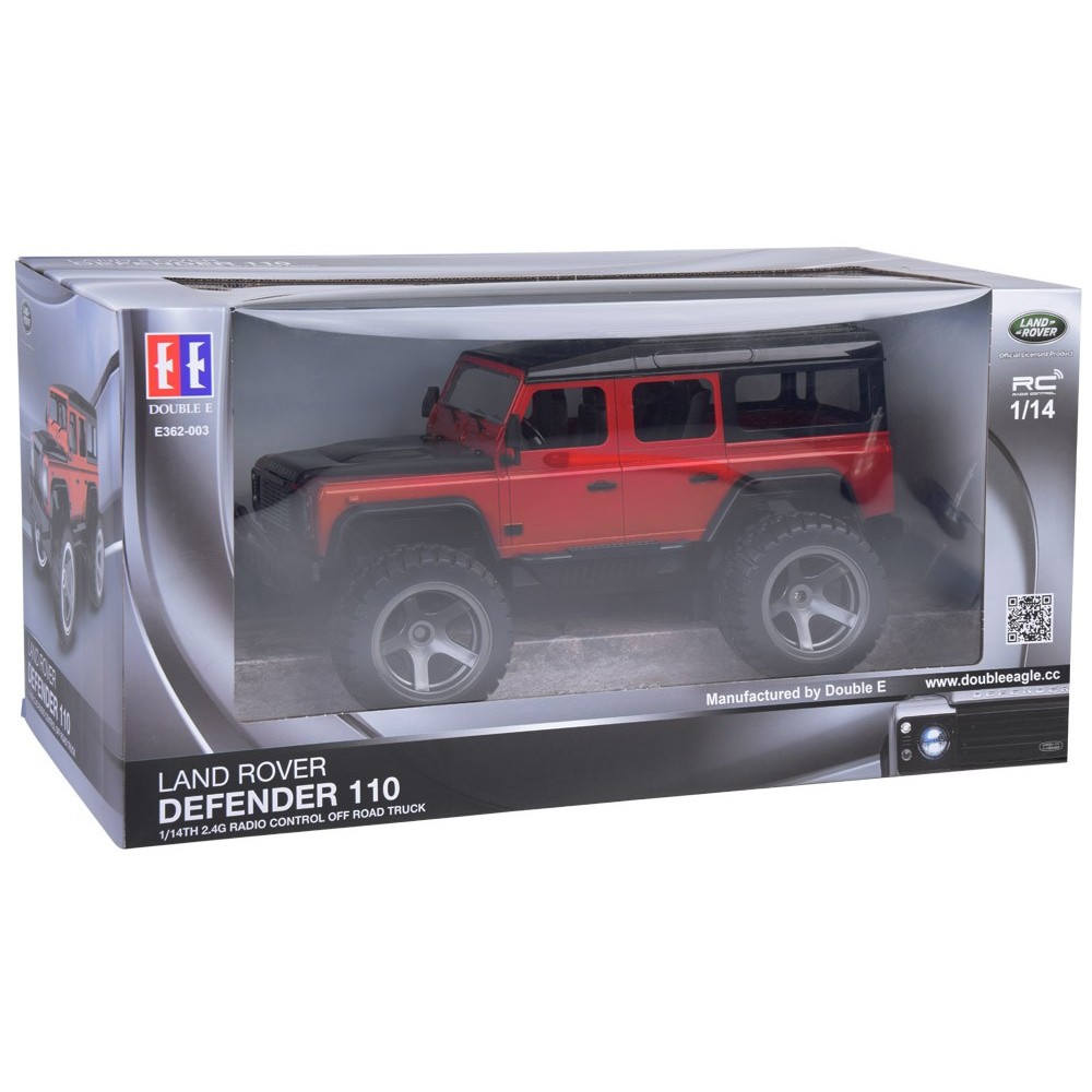 JOKO RC Auto Land Rover Defender 110 s LED svetlom 34cm, na diaľkové ovládanie, červené