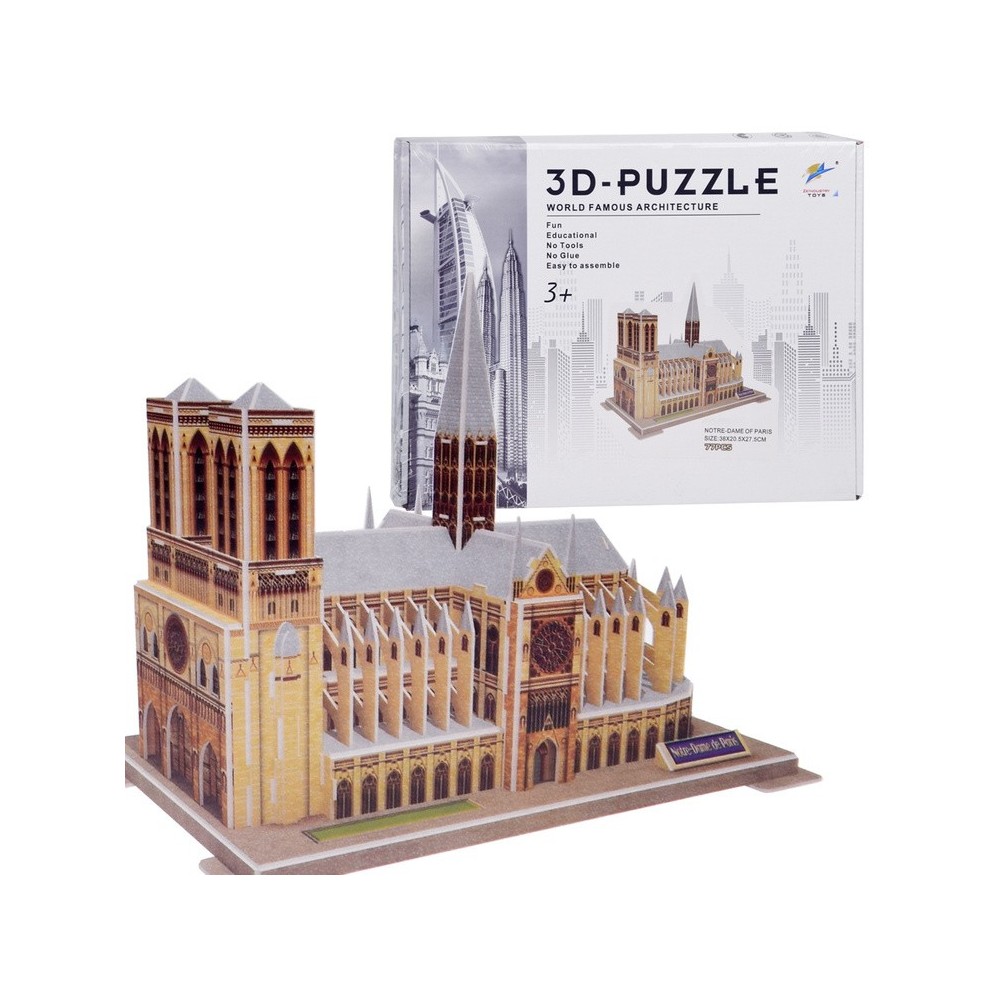 JOKO 3D Puzzle Notre-Dame Katedrála v Paríži 77ks