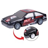 JOKO RC Pretekárske Rýchle Auto s Driftom a svetlom, rýchlosť 15 km/h, na diaľkové ovládanie, čierne