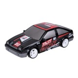 JOKO RC Pretekárske Rýchle Auto s Driftom a svetlom, rýchlosť 15 km/h, na diaľkové ovládanie, čierne