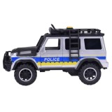 JOKO Policajné auto JEEP OFF-Road so svetlom a zvukom, strieborno-čierne