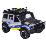 JOKO Policajné auto JEEP OFF-Road so svetlom a zvukom, strieborno-čierne