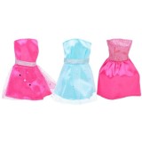 Anlily Veľká Sada Oblečenia pre bábiku Barbie + topánky, korunky, náhrdelníky, kabelky