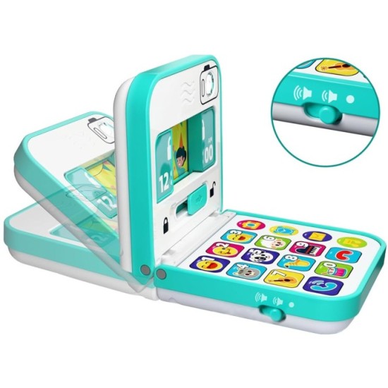 Hola Toys Detský Interaktívny Mobil, Telefón, Skladací so svetlom a hudbou