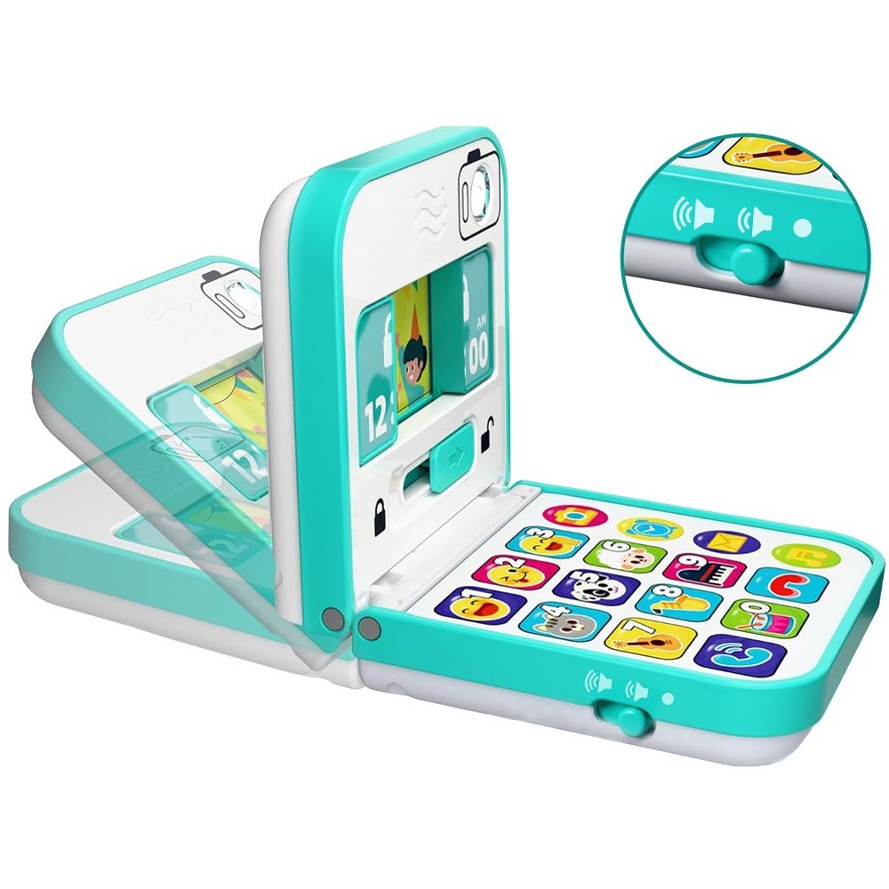 Hola Toys Detský Interaktívny Mobil, Telefón, Skladací so svetlom a hudbou