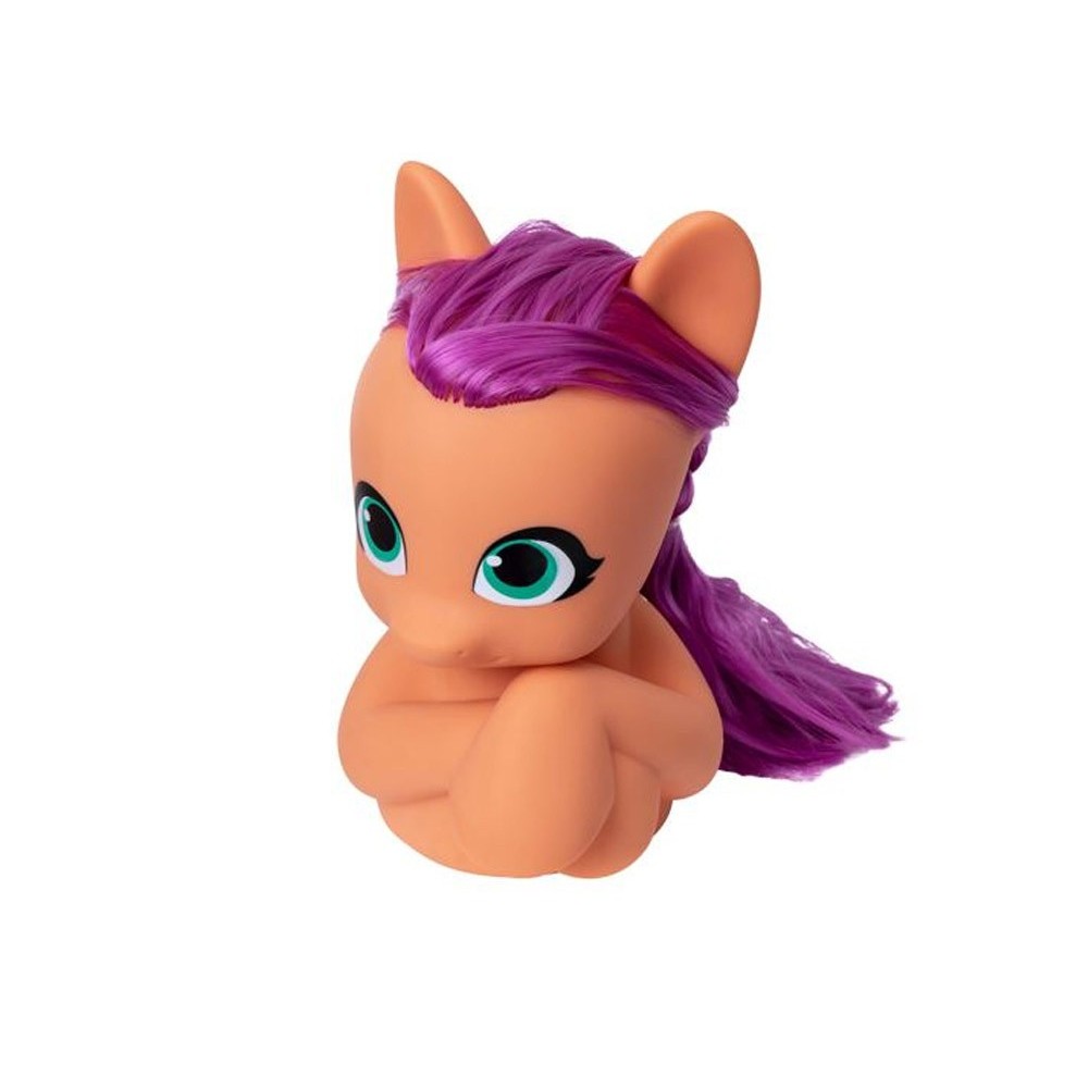 Hasbro Hlava na Česanie Poník My Little Pony Sunny Starscout + korálky a nálepky, fialové vlasy