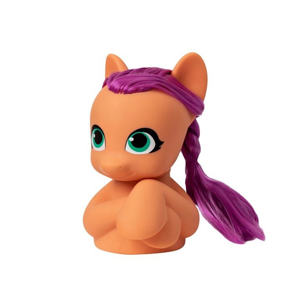 Hasbro Hlava na Česanie Poník My Little Pony Sunny Starscout + korálky a nálepky, fialové vlasy