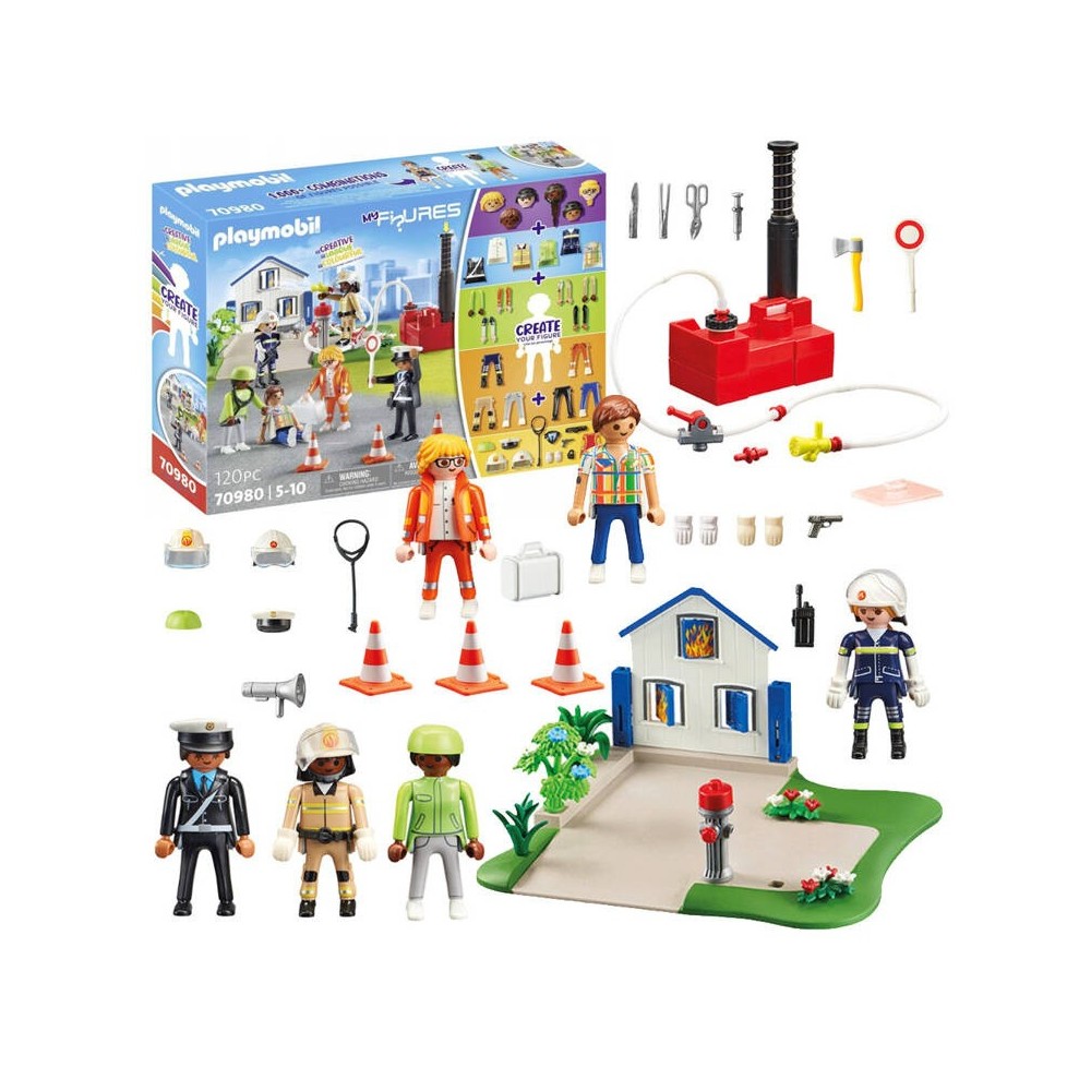 Playmobil My Figures 70980 Záchranné Akčné figúrky pre kocky 120ks