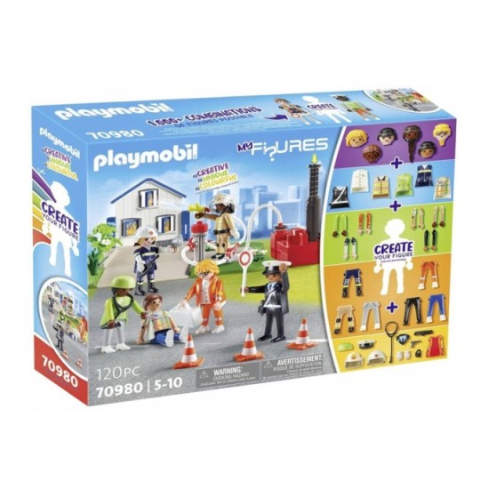 Playmobil My Figures 70980 Záchranné Akčné figúrky pre kocky 120ks