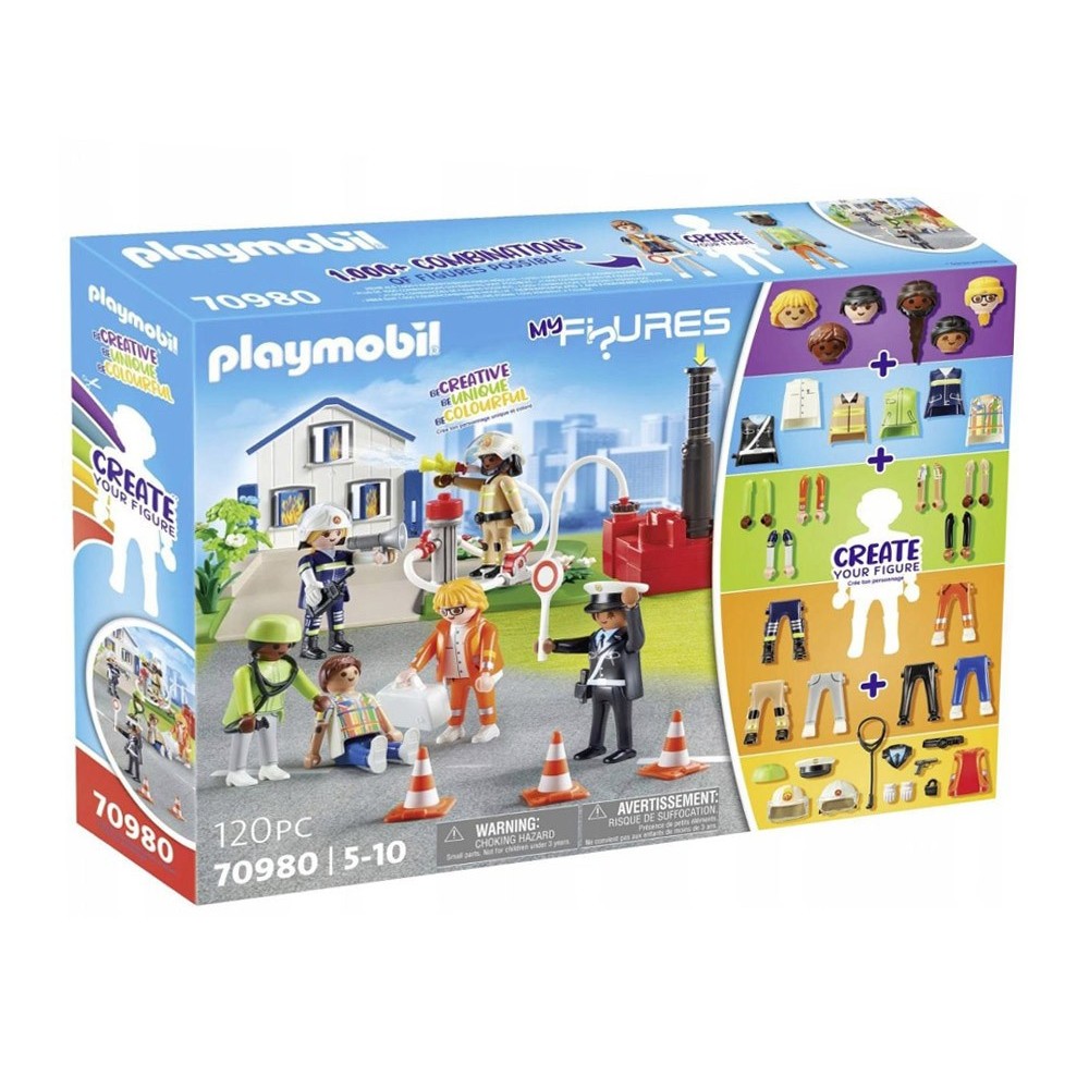 Playmobil My Figures 70980 Záchranné Akčné figúrky pre kocky 120ks