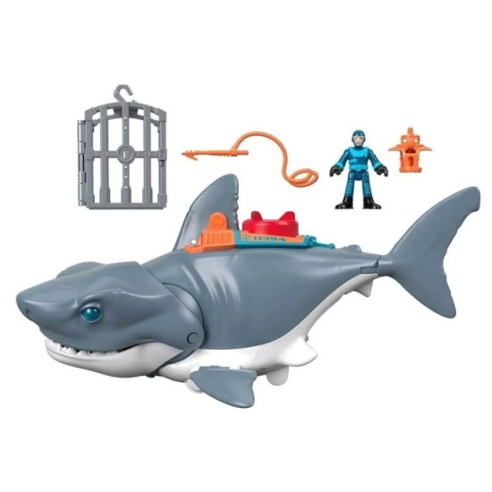 Mattel Imaginext Mega Mechanical Shark Útok žraloka + figúrka žraloka a potápača
