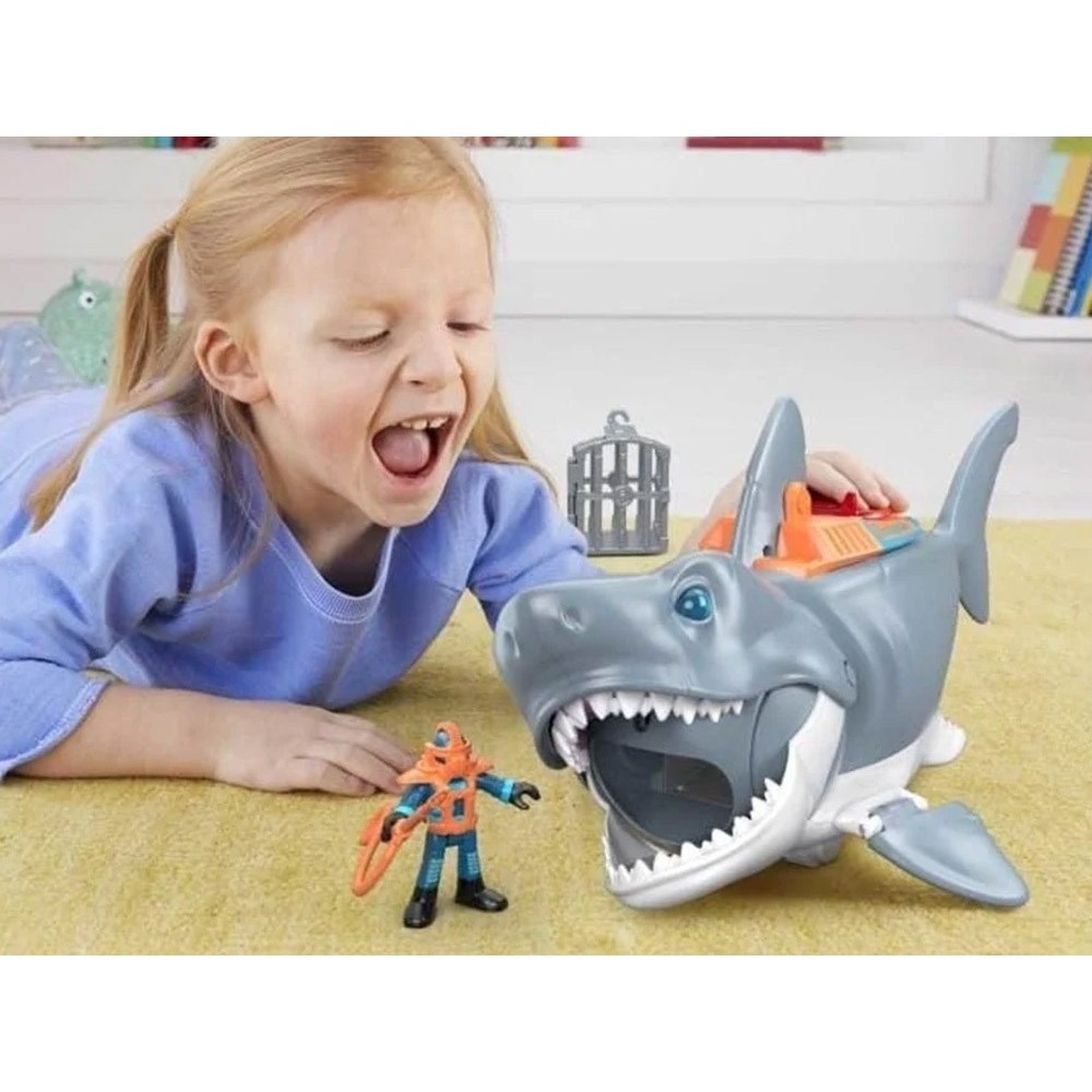 Mattel Imaginext Mega Mechanical Shark Útok žraloka + figúrka žraloka a potápača