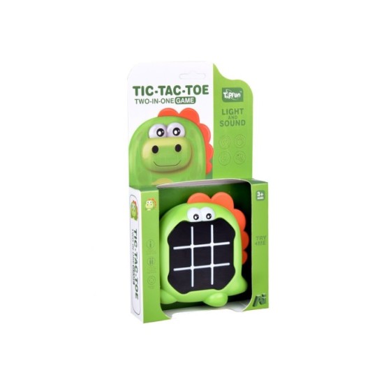 JOKO Elektronická Pamäťová Hra Dinosaurus 3v1 Tic Tac Toe so svetlom a zvukom