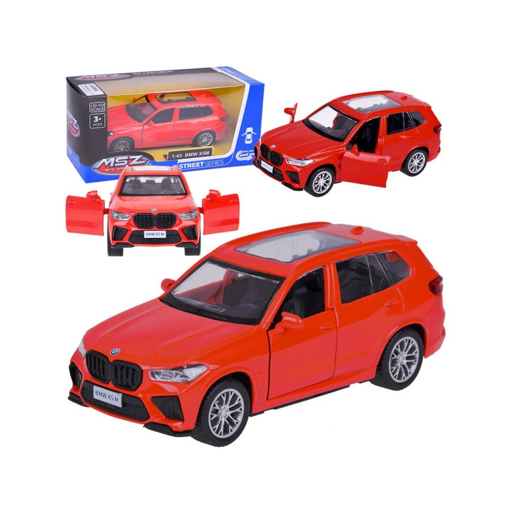 JOKO Kovový Model Autíčka BMW X5M 1:43 s otváracími dverami, červené