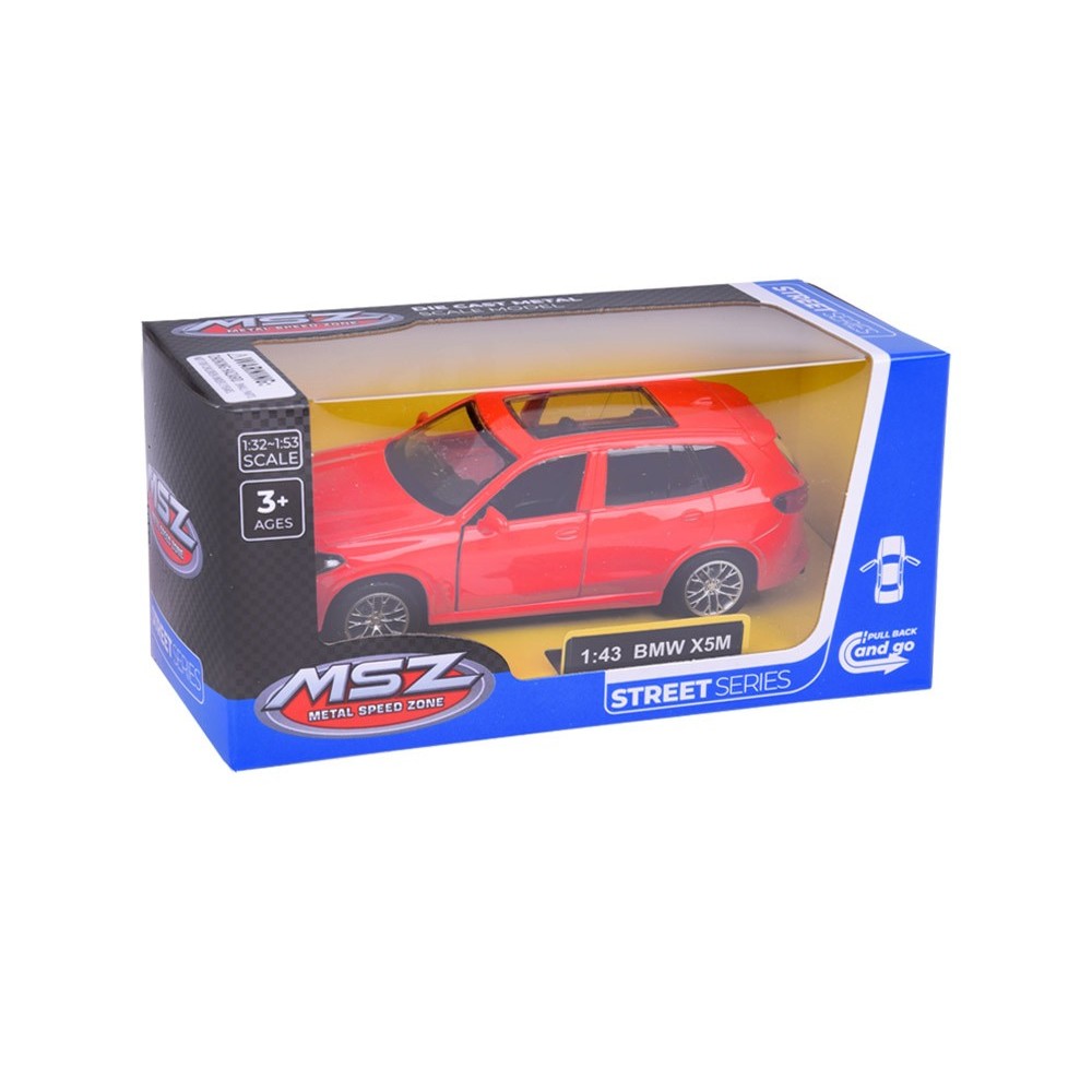JOKO Kovový Model Autíčka BMW X5M 1:43 s otváracími dverami, červené