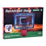 JOKO Elektronický Basketbalový Kôš na dvere s počítaldom, LED podsvietením a hudbou + Lopta a pumpa