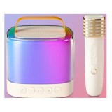 JOKO Sada Karaoke Bezdrôtové Mikrofóny s Bluetooth MINI Reproduktorom, zlaté
