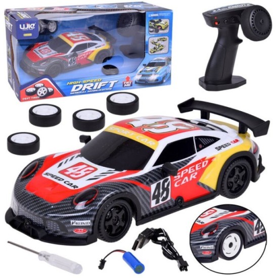 JOKO RC Driftovacie autíčko na diaľkové ovládanie, červené
