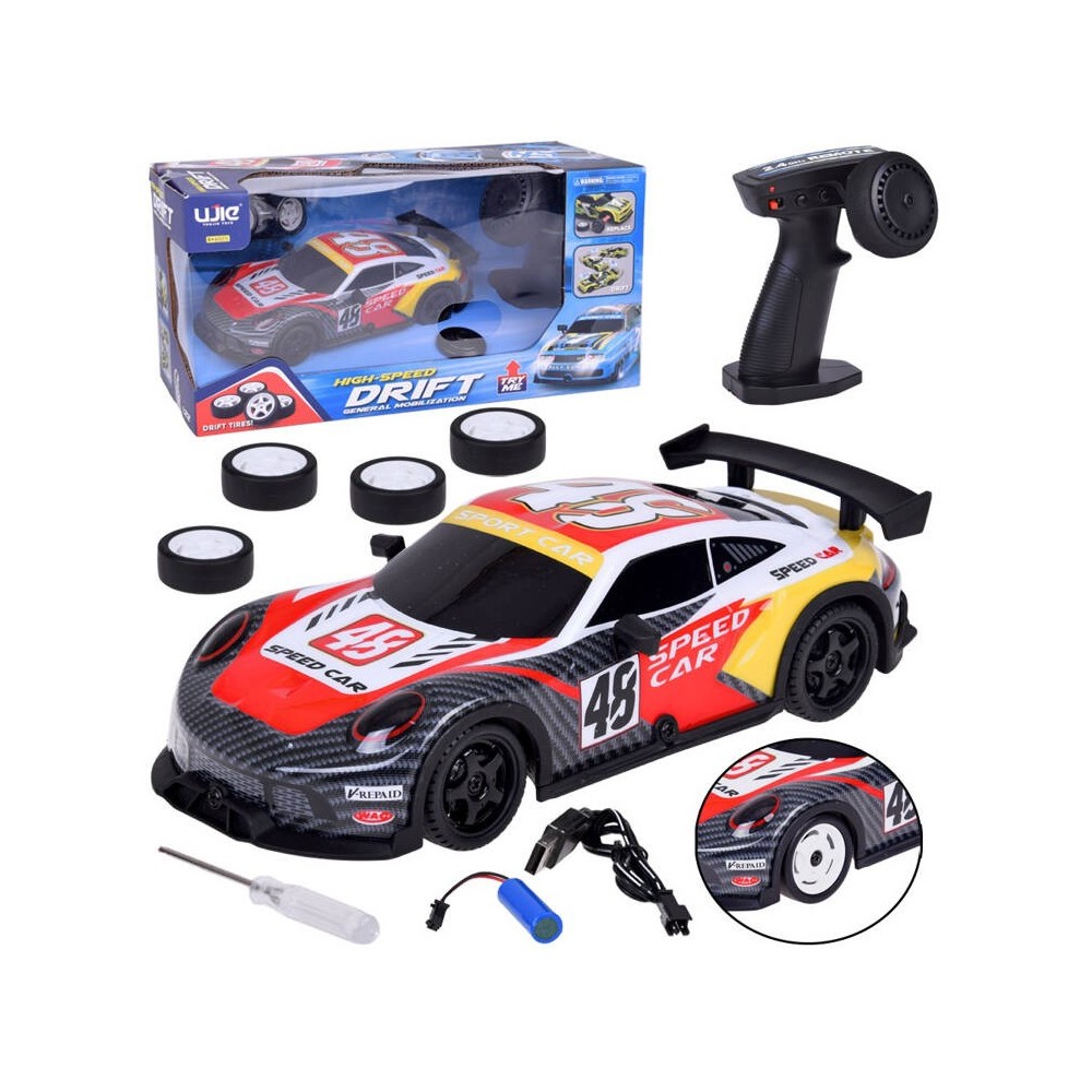 JOKO RC Driftovacie autíčko na diaľkové ovládanie, červené