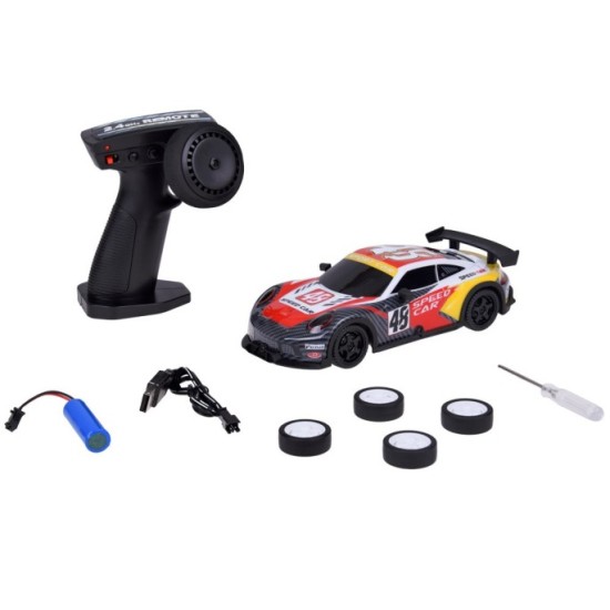 JOKO RC Driftovacie autíčko na diaľkové ovládanie, červené