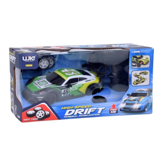 JOKO RC Driftovacie autíčko na diaľkové ovládanie, zelené