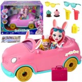 Mattel ENCHANTIMALS ZAJAČIK auto pre bábiky + BÁBIKA BREE BUNNY