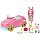 Mattel ENCHANTIMALS ZAJAČIK auto pre bábiky + BÁBIKA BREE BUNNY