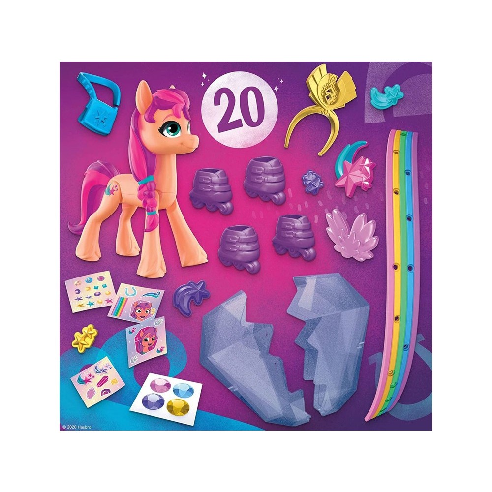 HASBRO My Little Pony Kryštálové dobrodružstvo s poníkmi, figúrka Sunny Starscout na kolieskových korčuliach