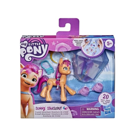 HASBRO My Little Pony Kryštálové dobrodružstvo s poníkmi, figúrka Sunny Starscout na kolieskových korčuliach