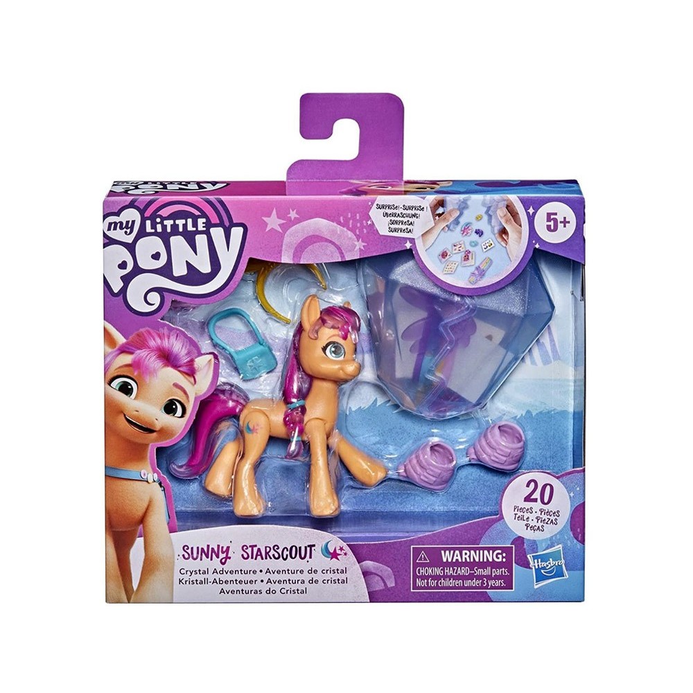 HASBRO My Little Pony Kryštálové dobrodružstvo s poníkmi, figúrka Sunny Starscout na kolieskových korčuliach