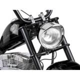 JOKO Elektrická Motorka Chopper 24V, nosnosť 80kg, rýchlosť 20km/h, nafukovacie kolesá, kožené sedadlo, čierna