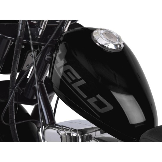 JOKO Elektrická Motorka Chopper 24V, nosnosť 80kg, rýchlosť 20km/h, nafukovacie kolesá, kožené sedadlo, čierna