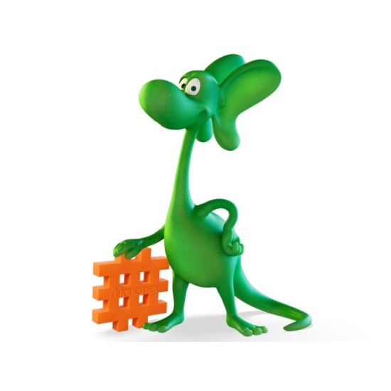 Marioinex Dragon Diplodocus a Jungle Mini waffle 25 kusov 3D + figúrka