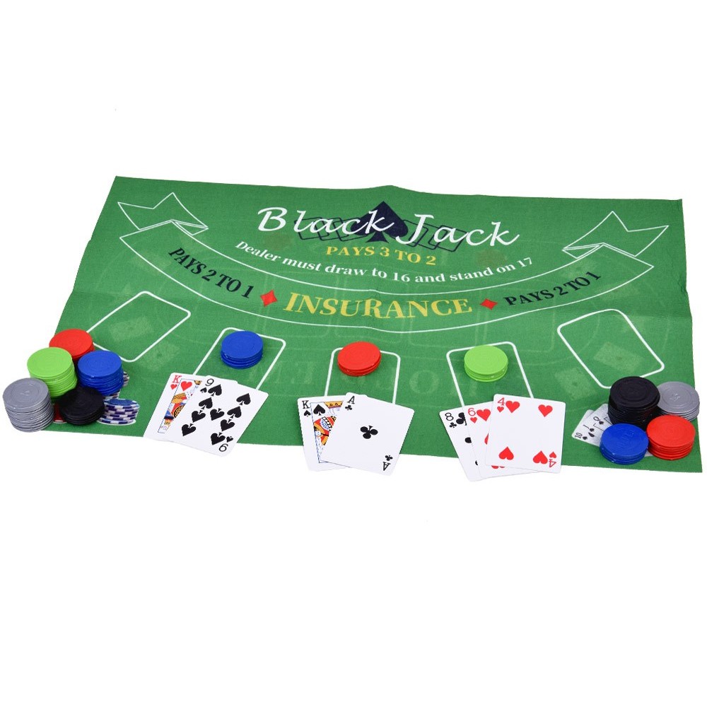 JOKO Sada Hier 2in1 Poker a BlackJack + žetóny, karty, doska
