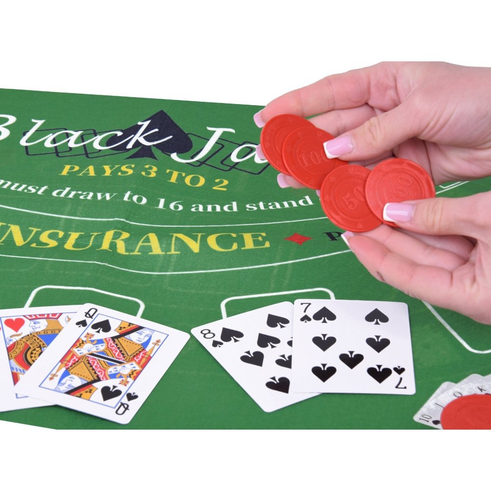 JOKO Sada Hier 2in1 Poker a BlackJack + žetóny, karty, doska