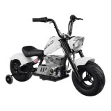 JOKO Elektrická Motorka Chopper 24V, nosnosť 80kg, rýchlosť 20km/h, nafukovacie kolesá, kožené sedadlo, biela